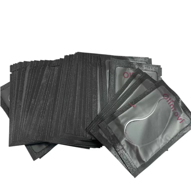 ADESIVO DE OLHO PADS GEL PROTETOR PARA PÁLPEBRA ALONGAMENTO E EXTENSÃO DE CÍLIOS | PRETO | PCTE 50 UNID