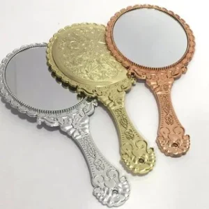 ESPELHO DE MÃO PROVENÇAL CÍLIOS DOURADO