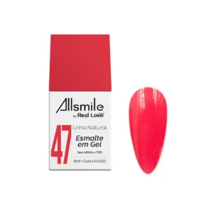 ESMALTE EM GEL LINHA NATURAL Nº47 ALLSMILE REAL LOVE 10ML