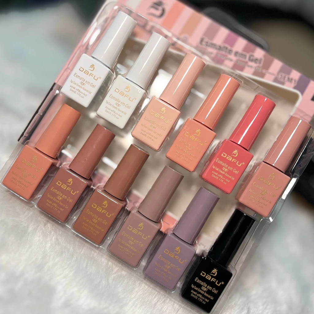 ESMALTES EM GEL 3 EM 1 ONE STEP (12N) #03 TONS BRA/NUDES/PRT 5ML DAFU