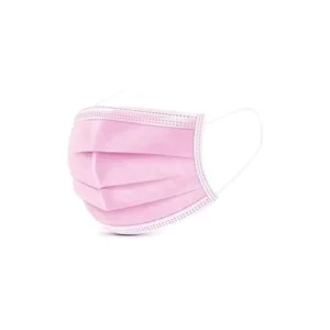 MASCARA DESCARTAVEL TRIPLA ROSA C/50 UNID PLIN