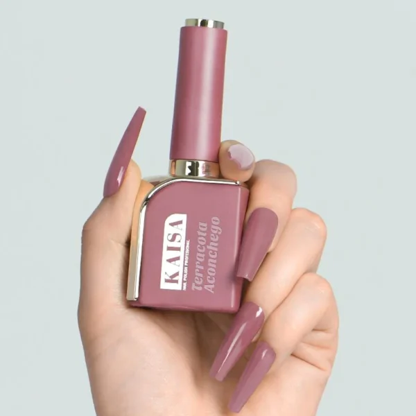 ESMALTES LUXO KAISA  | TERRACOTAACONCHEGO-COR: 05 | COLEÇÃO GRAMADO | 15ml | KAISA