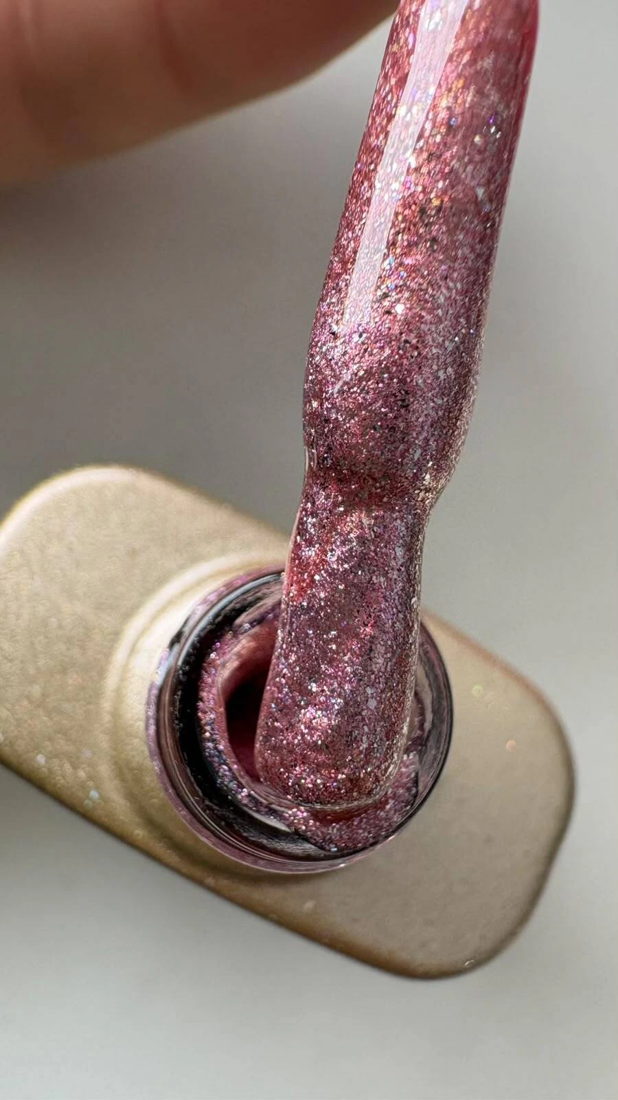 ESMALTE EM GEL DIAMANTADO GLITTER AURORA GLOW Nº 09 DAFU 10ML - Imagem 4