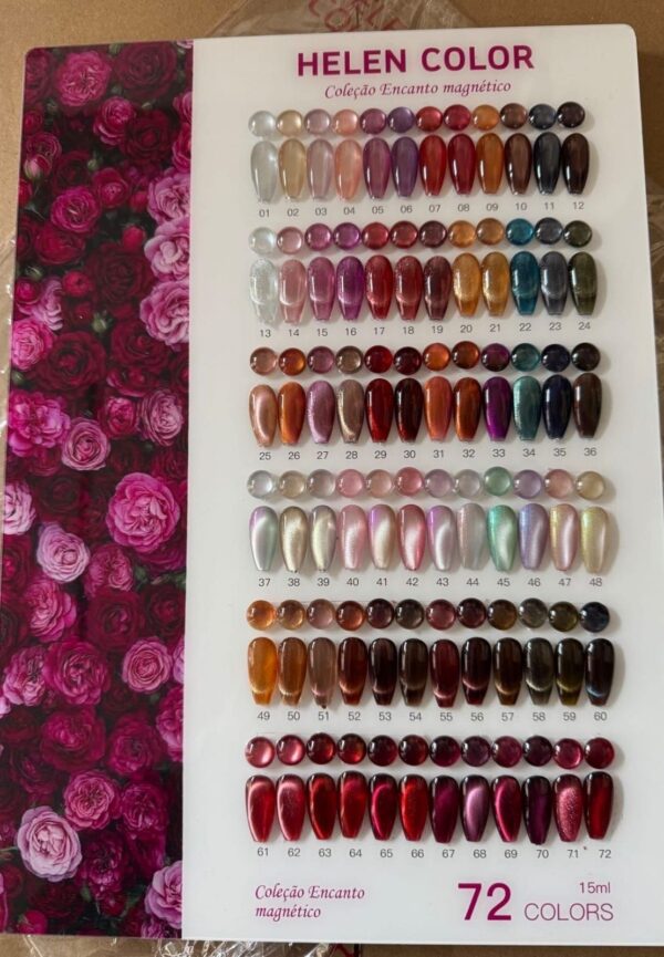 ESMALTE EM GEL ENCANTO MAGNETICO Nº 66 HELEN COLOR 15ML
