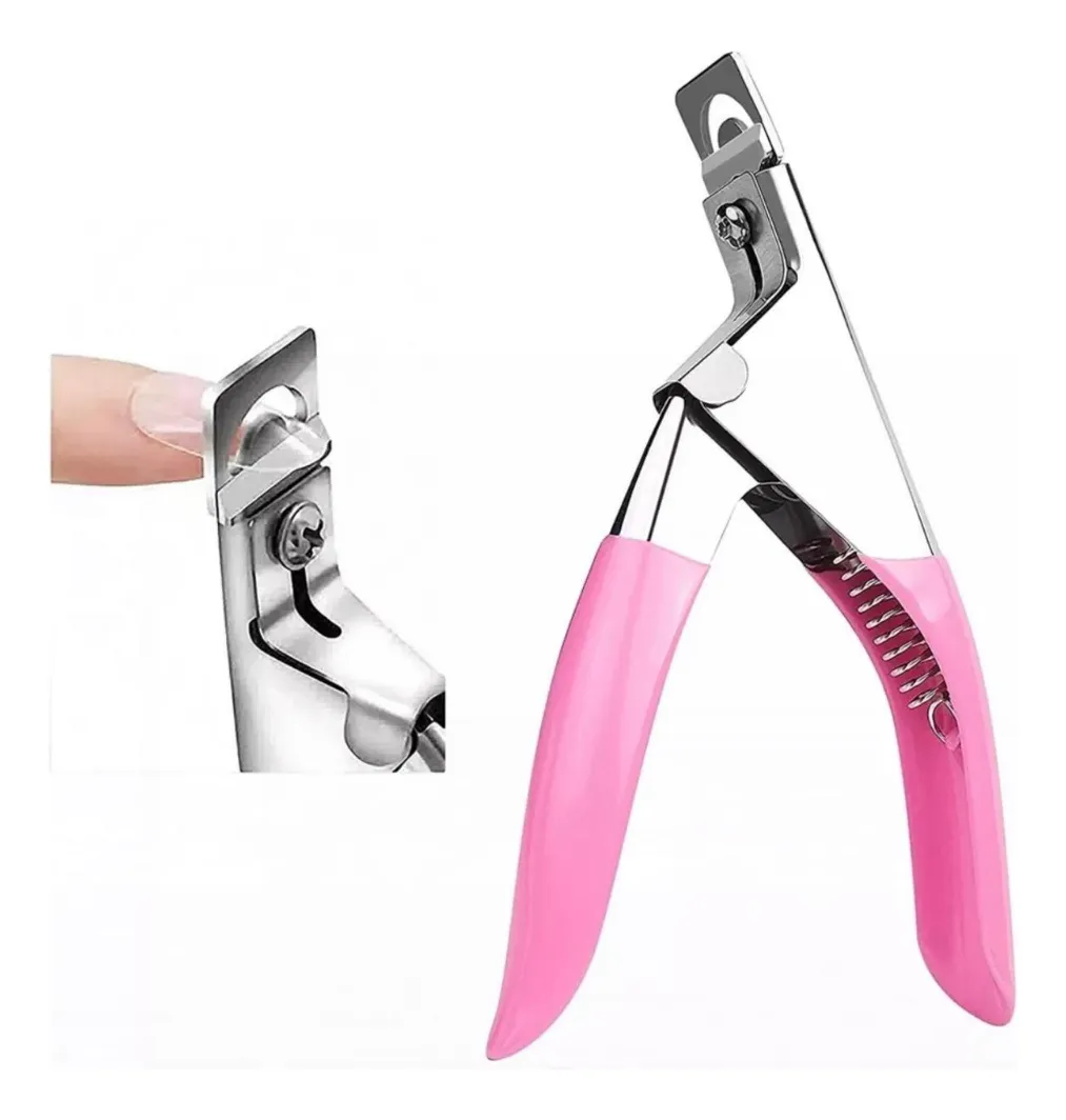 CORTADOR TIPS ALICATE UNHAS POSTIÇAS GEL ACRIGEL PORCELANA
