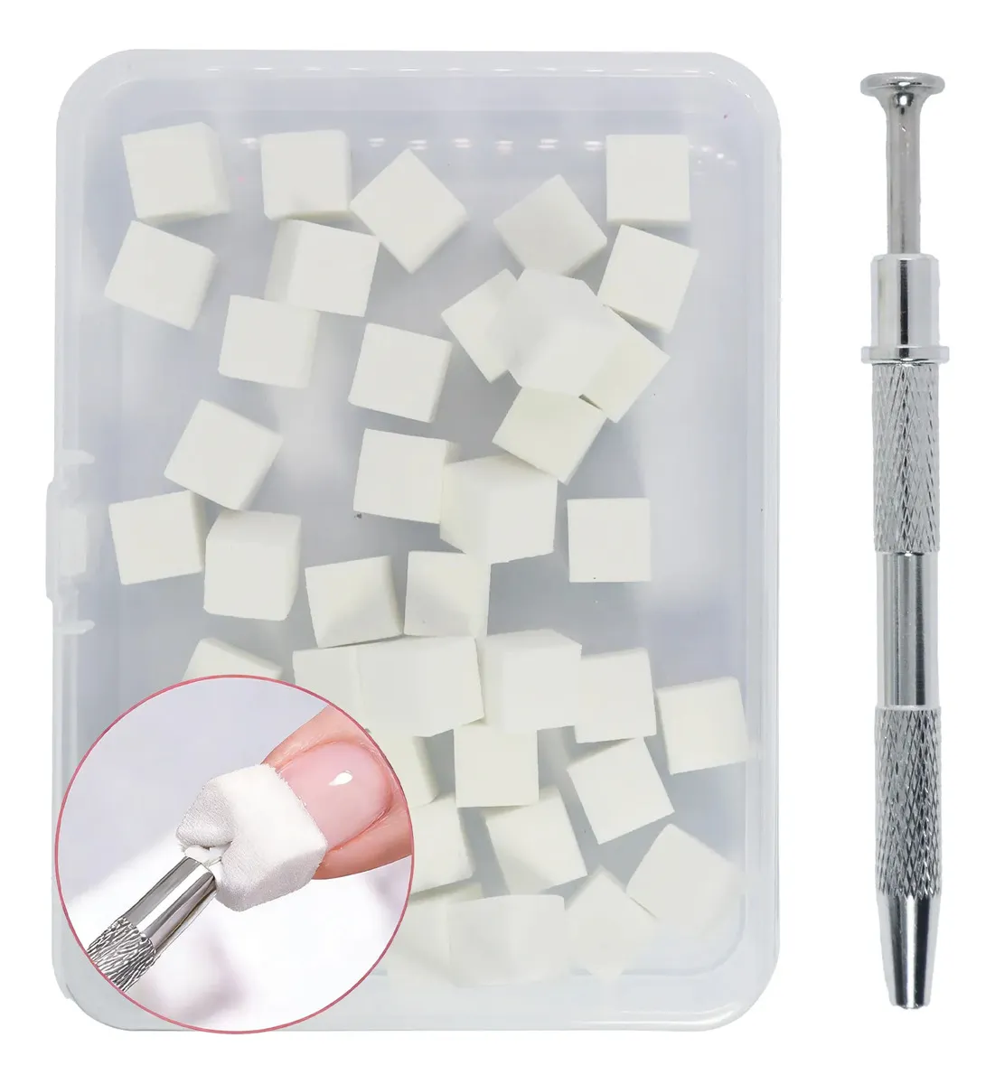 KIT ESFUMAR COM APLICADOR ROSA E BRANCO