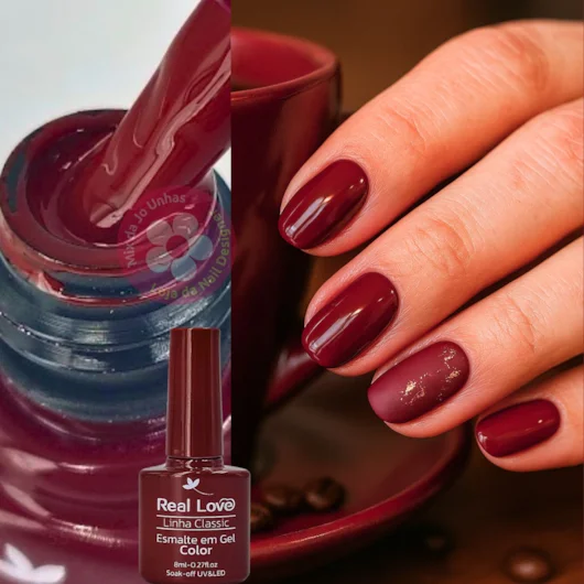 Esmalte em Gel 8ml Linha Classic Real Love - Brilho Intenso e Alta Durabilidade N-01ESM-01-55 - Imagem 2