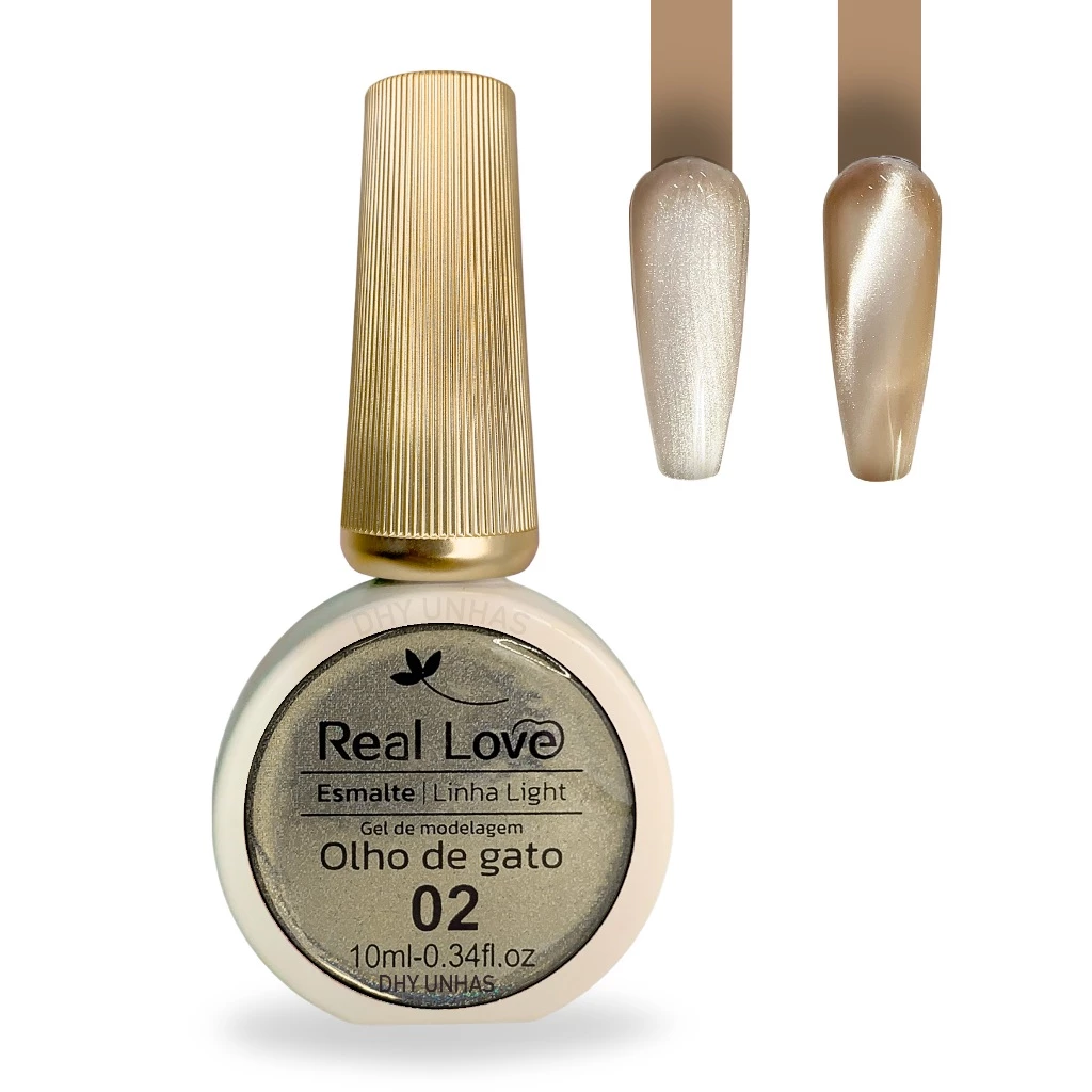 ESMALTE EM GEL MAGNETICO OLHO DE GATO Nº 02 REAL LOVE 10ML - Imagem 12