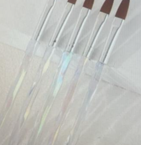 PINCEL ACRILICO PARA UNHA C/ 5 UNID