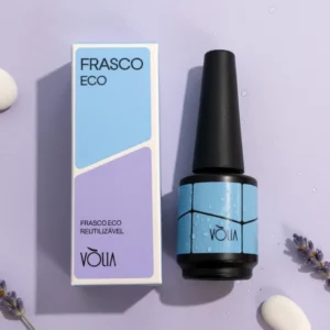 FRASCO SILK AZUL 10ML ECO  COM PINCEL PARA GEL BASE VOLIA
