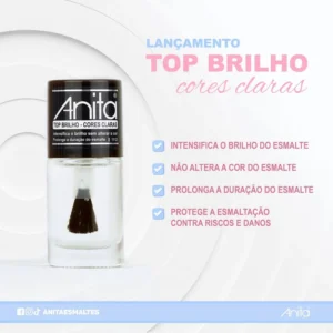 ESMALTE ANITA TOP BRILHO - CORES CLARAS