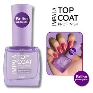 ESMALTE IMPALA TOP COAT PRO FINISH BRILHO ABSOLUTO 8ML