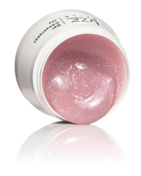 GEL CONSTRUTOR COM GLITER LUMINOUS STAR PINK 25G  UZE NAILS