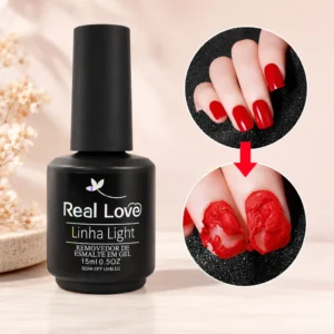REMOVEDOR DE ESMALTE EM GEL 15ML REAL LOVE