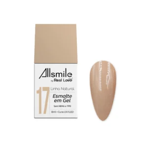 ESMALTE EM GEL  LINHA NATURAL Nº17 ALLSMILE REAL LOVE 10ML