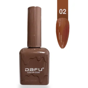 ESMALTE EM GEL | COR:02 | COLOR COAT | TONS MARROM | DAFU