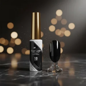 ESMALTE EM GEL LINE ART EFEITO SPIDER PRETO 10ML REAL LOVE