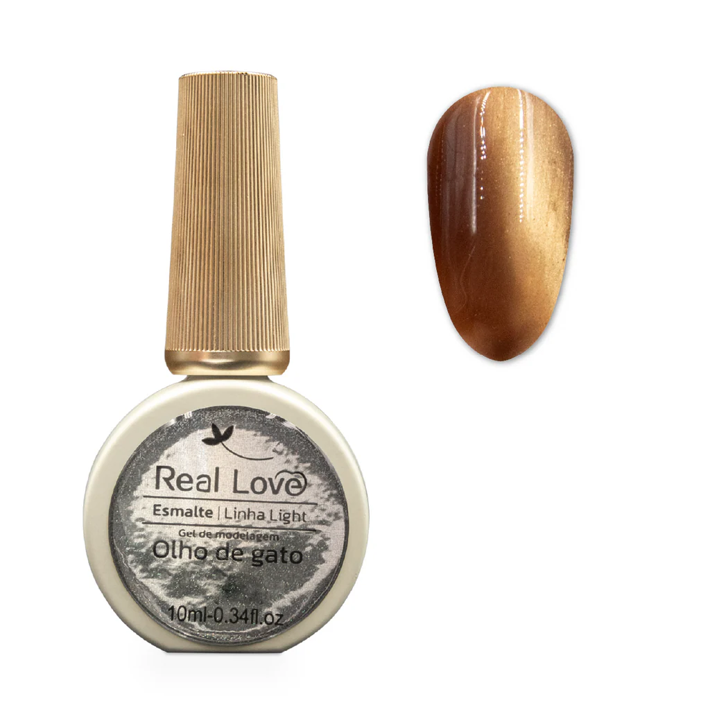 ESMALTE EM GEL MAGNETICO OLHO DE GATO Nº 21 REAL LOVE 10ML - Imagem 2
