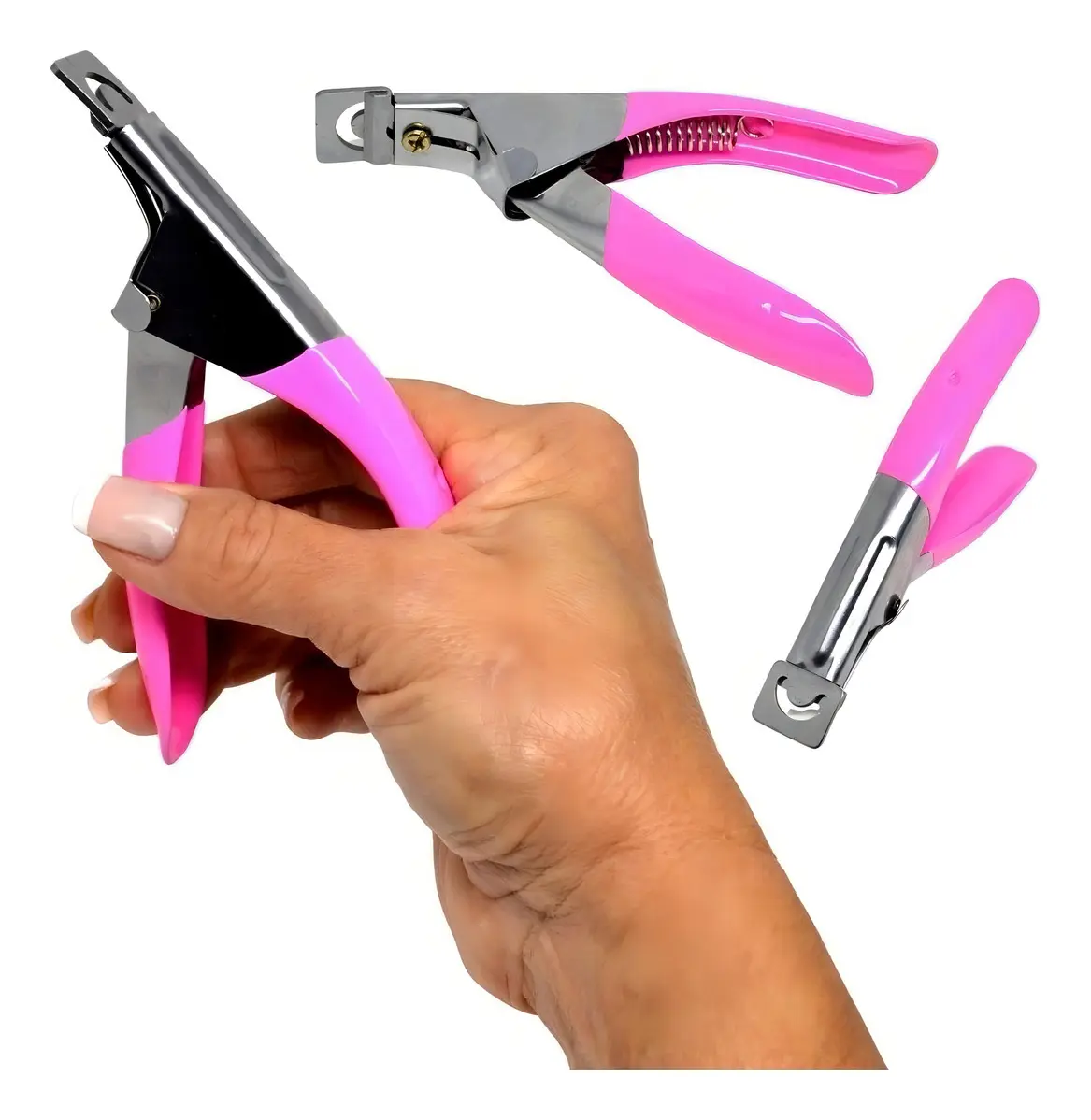 CORTADOR TIPS ALICATE UNHAS POSTIÇAS GEL ACRIGEL PORCELANA - Imagem 4