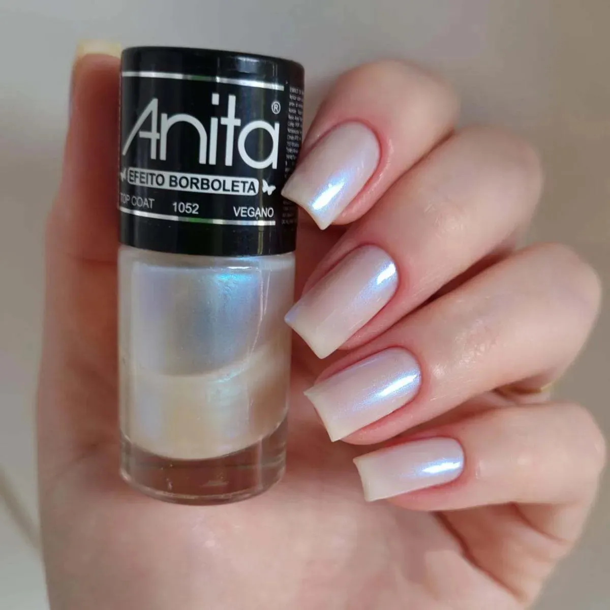 ESMALTE ANITA TOP COAT EFEITO BORBOLETA
