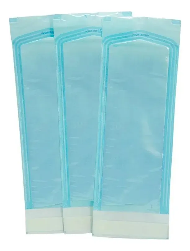 ENVELOPE P/ ESTERILIZACAO EM AUTOCLAVE TAM 9X23 - C/ 20 UN.