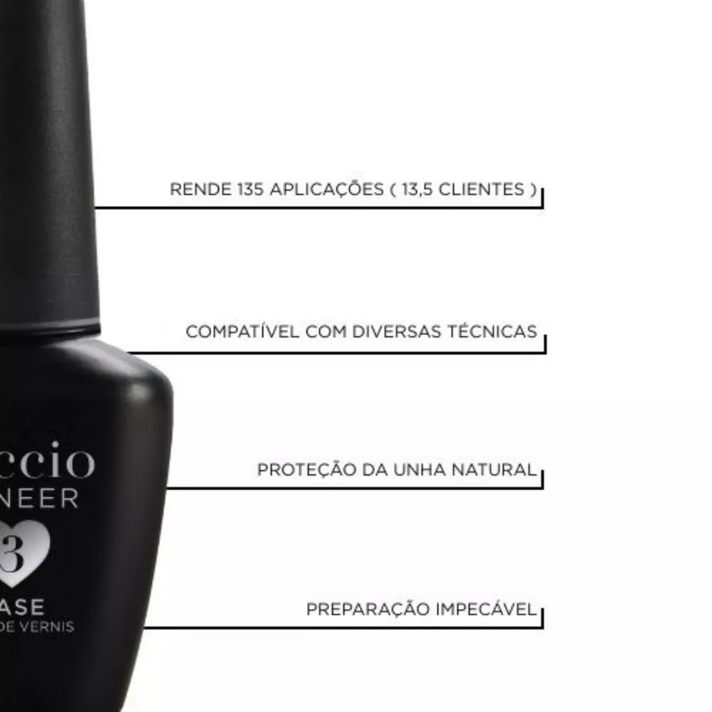 CAPA BASE PARA ESMALTAÇÃO EM GEL E BLINDAGEM PASSO 3 - 13ML CUCCIO - Imagem 3