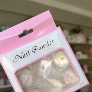 KIT PÓ CROMADO SEREIA 6 TONS PEROLADOS ESPELHADOS NAIL ART