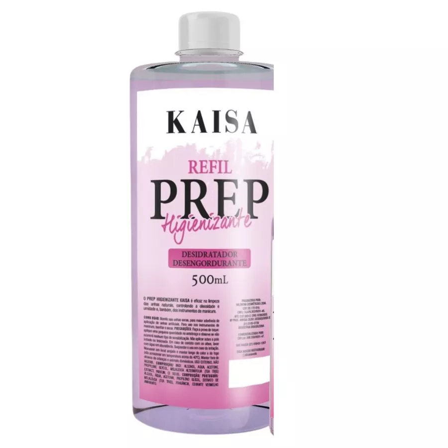 PREP HIGIENIZADOR REFIL ROSA 500ML KAISA