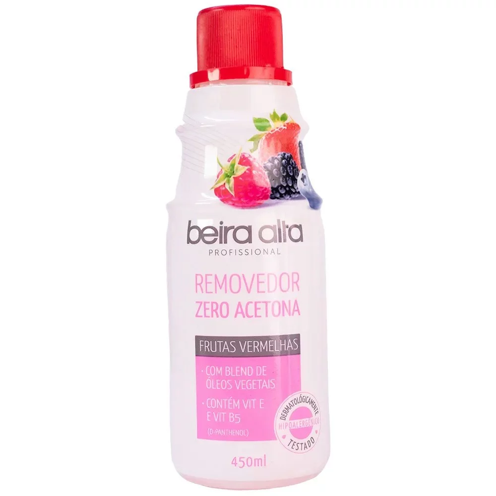 REMOVEDOR DE ESMALTE BEIRA ALTA 450M FRUTAS VERMELHAS