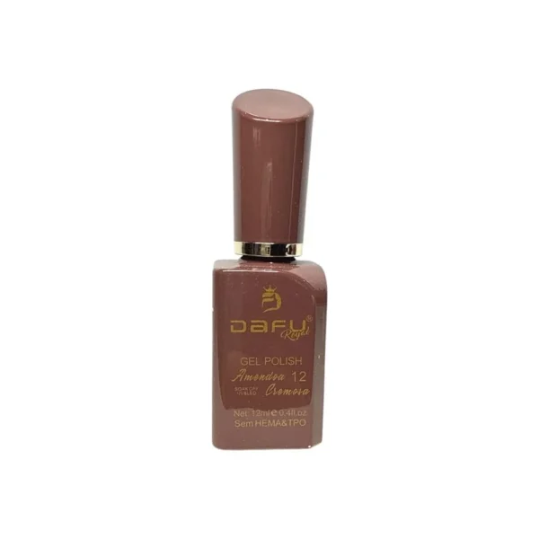 ESMALTE EM GEL AMOENDOA CREMOSA Nº12 DAFU 12ML