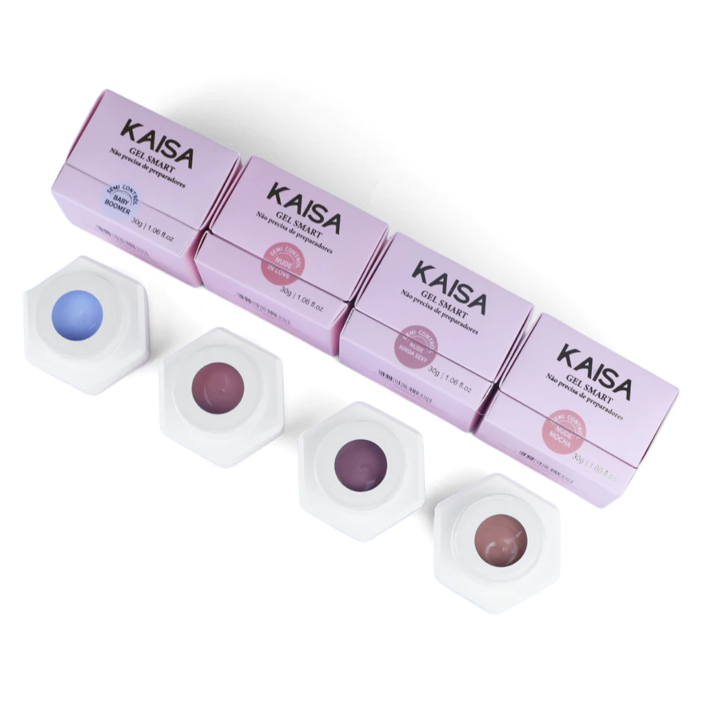 GEL CONSTRUTOR SMART KAISA SEM PREPARADORES NUDE KINDA SEXY 30 GR LED/UV KAISA - Imagem 2