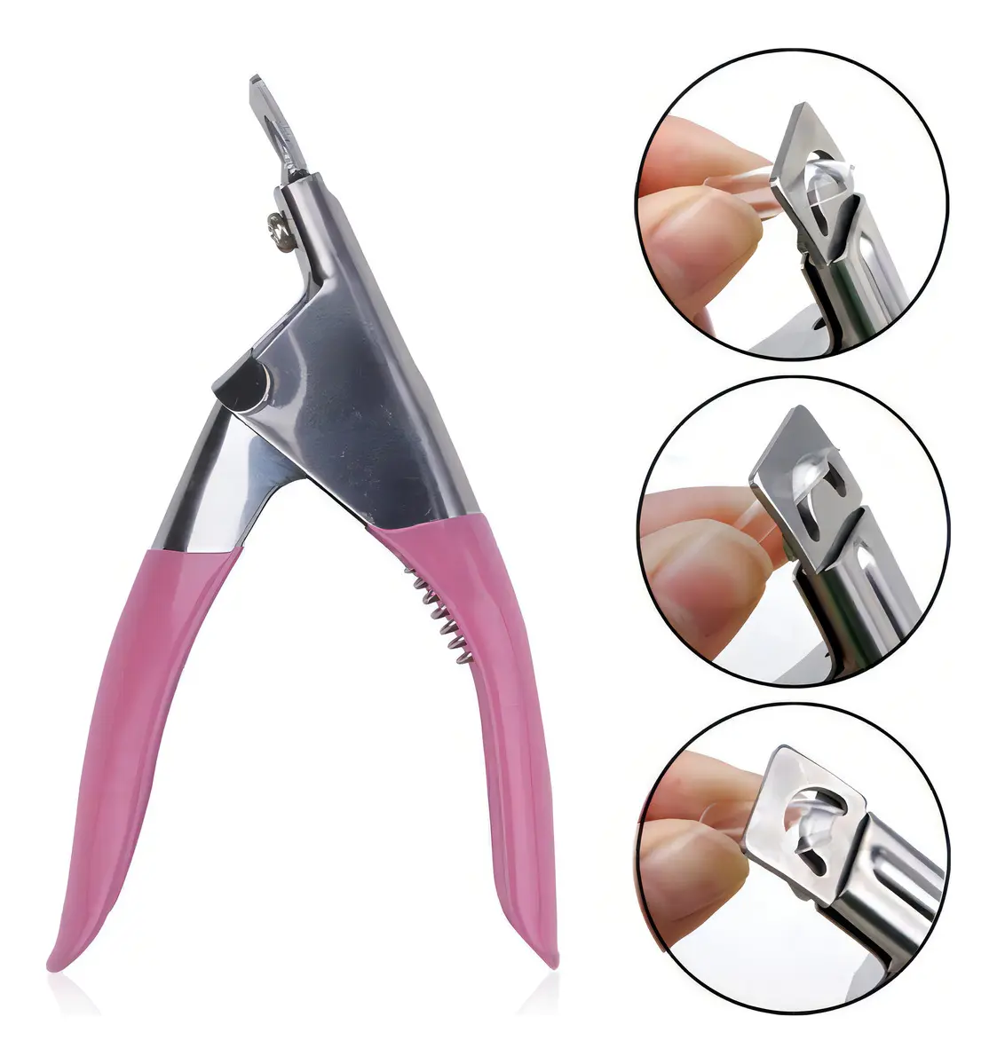 CORTADOR TIPS ALICATE UNHAS POSTIÇAS GEL ACRIGEL PORCELANA - Imagem 2