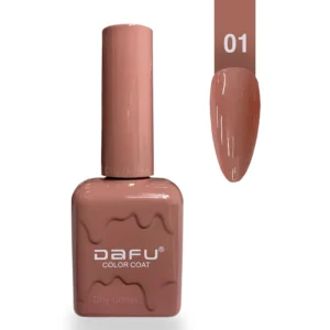 ESMALTE EM GEL | COR:01 | COLOR COAT | TONS MARROM | DAFU
