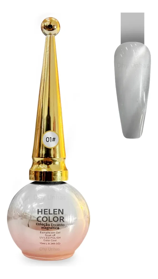 ESMALTE EM GEL ENCANTO MAGNETICO Nº01 HELEN COLOR 15ML