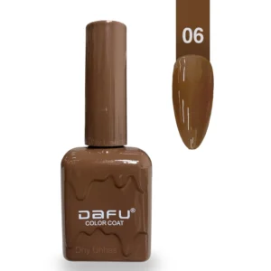 ESMALTE EM GEL | COR:06 | COLOR COAT | TONS MARROM | DAFU