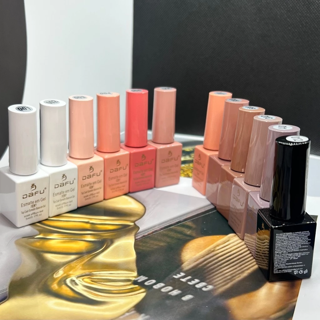 ESMALTES EM GEL 3 EM 1 ONE STEP (12N) #05 TONS BRA/NUDES/PRT 5ML DAFU - Imagem 2