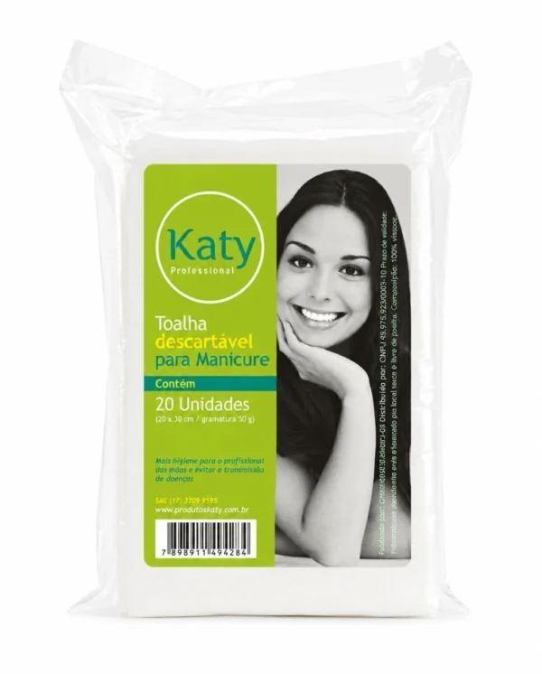 TOALHA DESCARTAVEL MANICURE 20X30 EMB.C/20 KATY