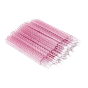 MICROBRUSH COTONETE ALONGA EXTENSÃO DE CÍLIOS FIO A FIO | PCTE 50 UNID | ROSA