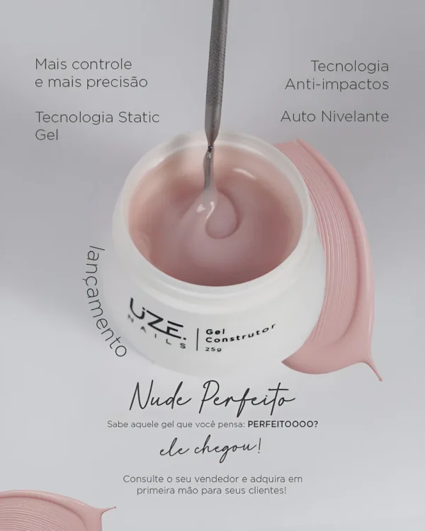 GEL CONSTRUTOR NATURAL NUDE 25G UZE