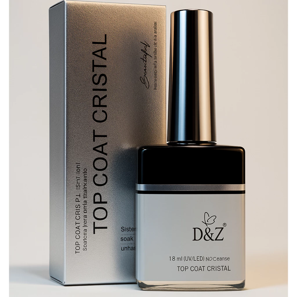 TOP COAT CRISTAL LINHA PREMIUM BEAUTIFUL 18ML REF0122 D&Z