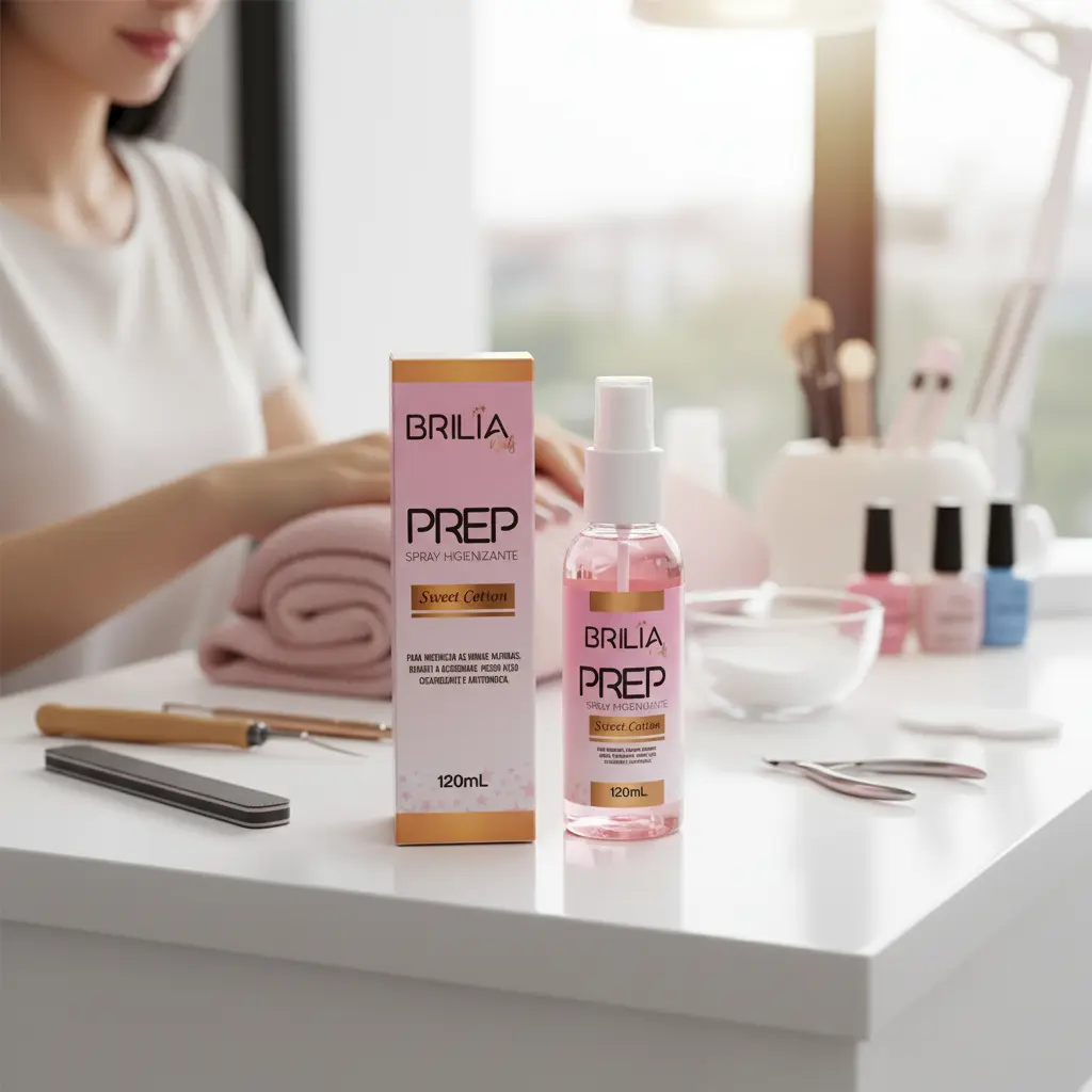 PREP HIGIENIZADOR SWEET COTTON ROSA 120ML BRILIA