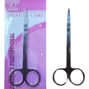 TESOURA PINTA FINA E LONGA PARA UNHA STAY BEAUTY  PRATA