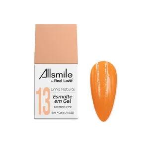 ESMALTE EM GEL  LINHA NATURAL Nº13 ALLSMILE REAL LOVE 10ML