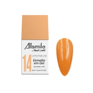 ESMALTE EM GEL  LINHA NATURAL Nº14 ALLSMILE REAL LOVE 10ML