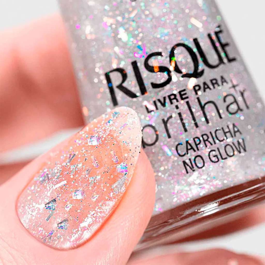 ESMALTE RISQUE COLEÇÃO LIVRE PRA BRILHAR CAPRICHA NO GLOW 8ML - Imagem 3