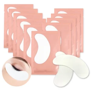 ADESIVO DE OLHO PADS GEL PROTETOR PARA PÁLPEBRA ALONGAMENTO E EXTENSÃO DE CÍLIOS | ROSA | PCTE 50 UNID