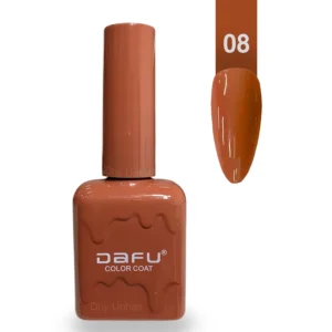 ESMALTE EM GEL | COR:08 | COLOR COAT | TONS MARROM | DAFU
