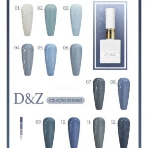 ESMALTE EM GEL D&Z | COR: 04 | COLECAO OCEANO | D&Z
