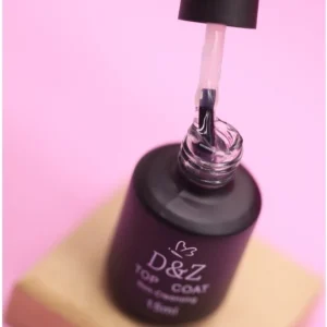 TOP COAT VIDRO PRETO 15ML D&Z