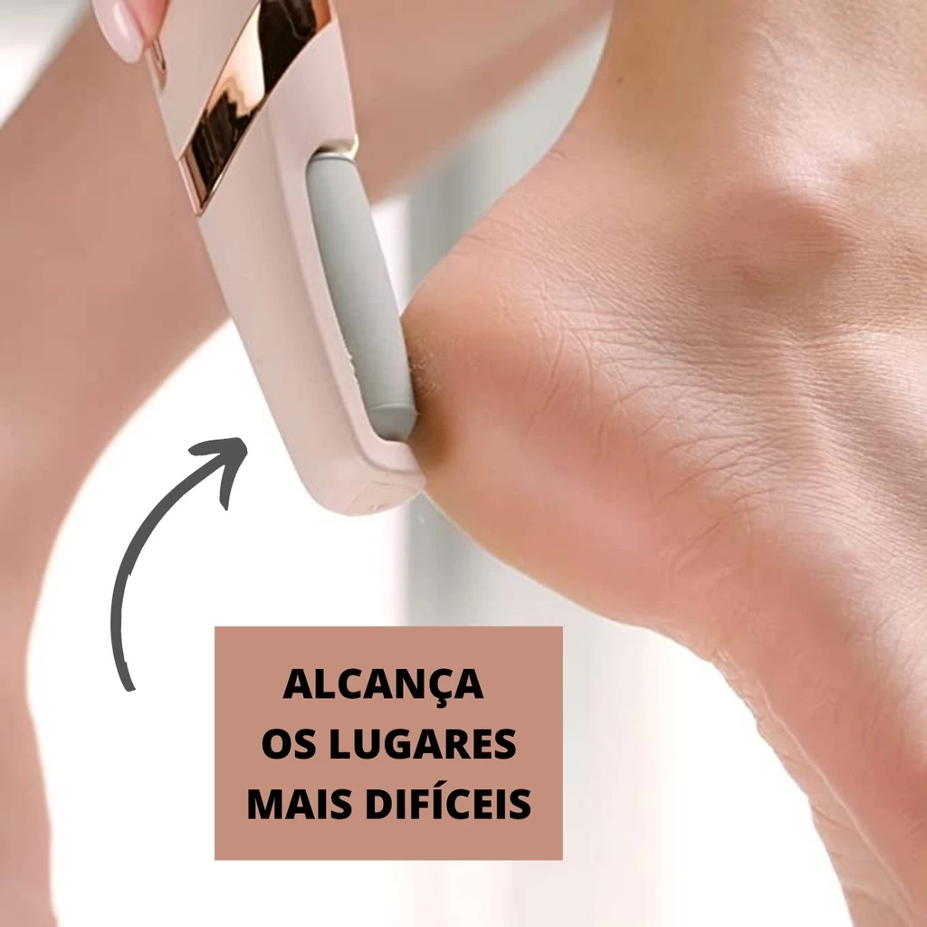 LIXADOR DE PÉ ELÉTRICO - ESFOLIADOR TIRA CALOS PEDICURE PORTÁTIL - Imagem 4